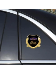 Металлическая эмблема на автомобиль "FORD" самоклеящаяся